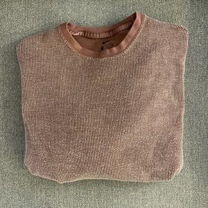 Nike yoga cropped Waffle crew neck sweatshirt